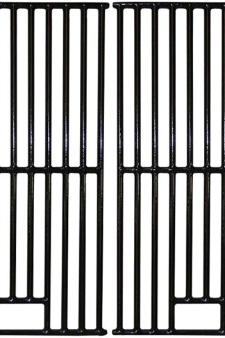 Music City Metals 66144 Gloss Cast Iron Cooking Grid Replacement for Gas Grill Cook SRGG61401 (Set of 4)