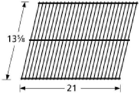 Music City Metals 92201 Steel Wire Rock Grate Replacement for Select Roper Gas Grill Models