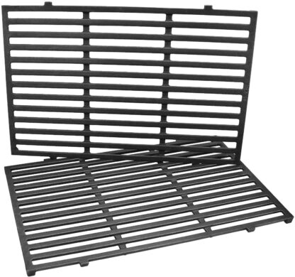 QuliMetal 7638 17.5 Inches Cooking Grates for Weber Spirit 300 Series, Spirit 700, Genesis Silver Gold Platinum B/C, Genesis 1000-3500, Weber 900 Gas Grills, Case Iron Grill Grate for Weber 7639 7525