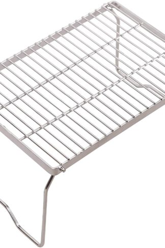 REDCAMP Folding Campfire Grill 304 Stainless Steel Grate, Heavy Duty Portable Camping Grill with Legs Carrying Bag, Medium and Large