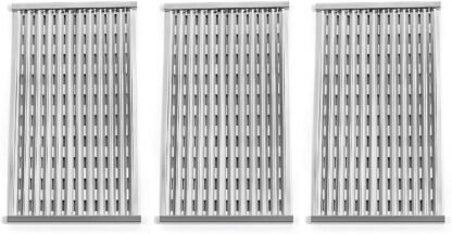 Replace parts 3 Pack Stainless Steel Cooking Grates Replacement for Gas Grill Model Charbroil 463338014, 463322613 (16.9375”x 25.5”)