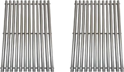 Replace parts Stainless Steel Cooking Grid Replacement for Weber Spirit 300 Series, Genesis Silver B/C, Gold B/C, Genesis 1000-3500, Replacement for Weber 7638 (17.5" x 11.9") Set of 2