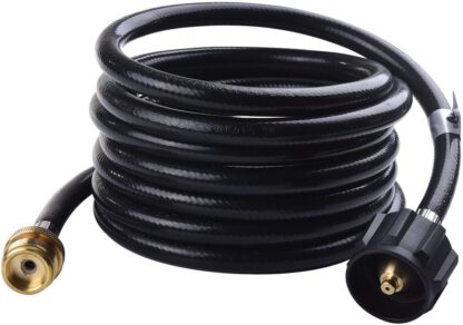 SHINESTAR 12 Feet Propane Hose,Connects 1lb Portable Appliances to 5-40 lb Propane Tank, for Buddy Heater, Portable Propane Grill, Camp Stove and More