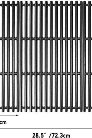 Uniflasy 17 Inches Matte Cast Iron Cooking Grid Grates for Charbroil 463242715, 463242716, 463276016, 466242715, 466242815, G533-0009-W1, Lowe's 606682, Walmart 555179228 Gas Grills, Set of 3