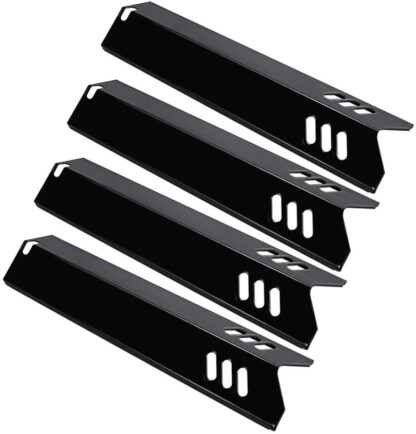Utheer Grill Heat Plates Shield, Burner Cover, Flame Tamer 15 Inch Backyard BY13-101-001-13, Dyna-Glo DGF510SBP, DGF510SSP, Uniflame GBC1059WB, BHG, Porcelain Steel Grill Parts Replacement, 4 Pack