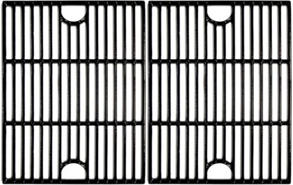 VICOOL 17 inch Polished Porcelain Coated Cast Iron Non-Stick Grill Grates Replacement Parts for Nexgrill 720-0830H, 720-0670A, 720-0670C, Kenmore, Uniflame, Kmart Gas Grill Models, HyG119B
