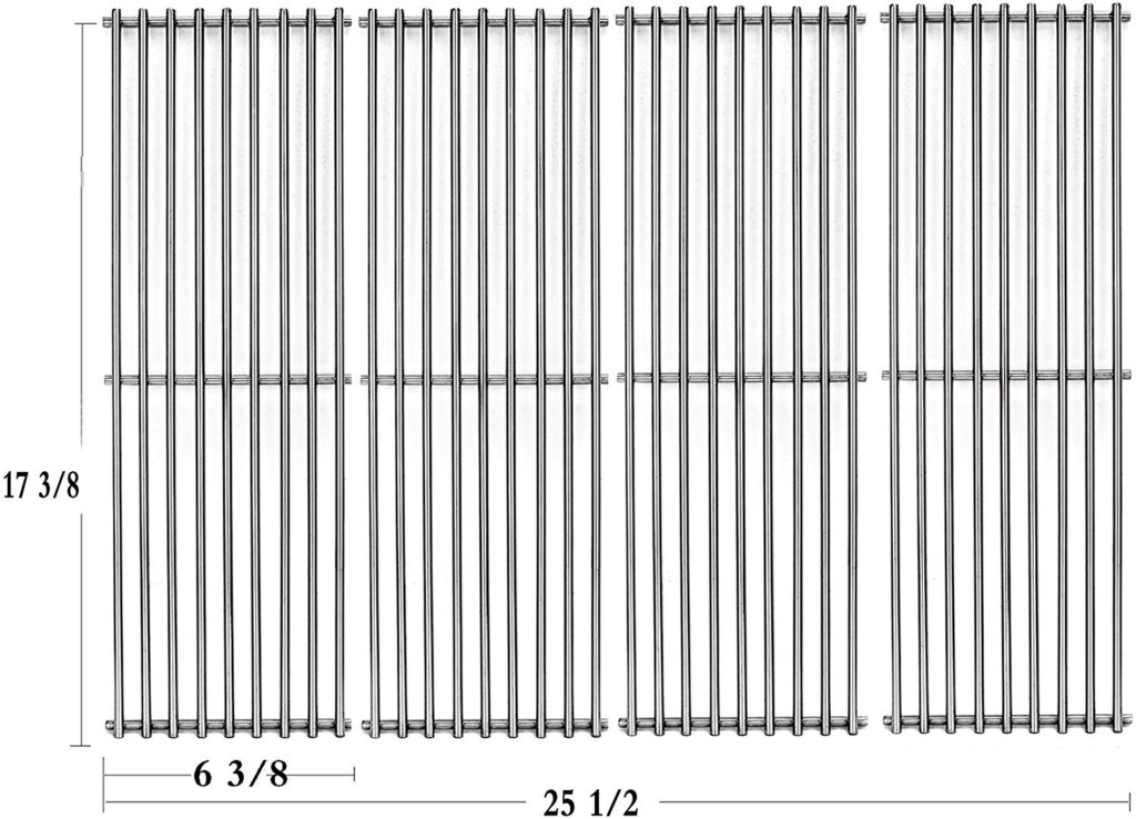 S6602D (4Pack) Stainless Steel Cooking Grid Grates Replacement for