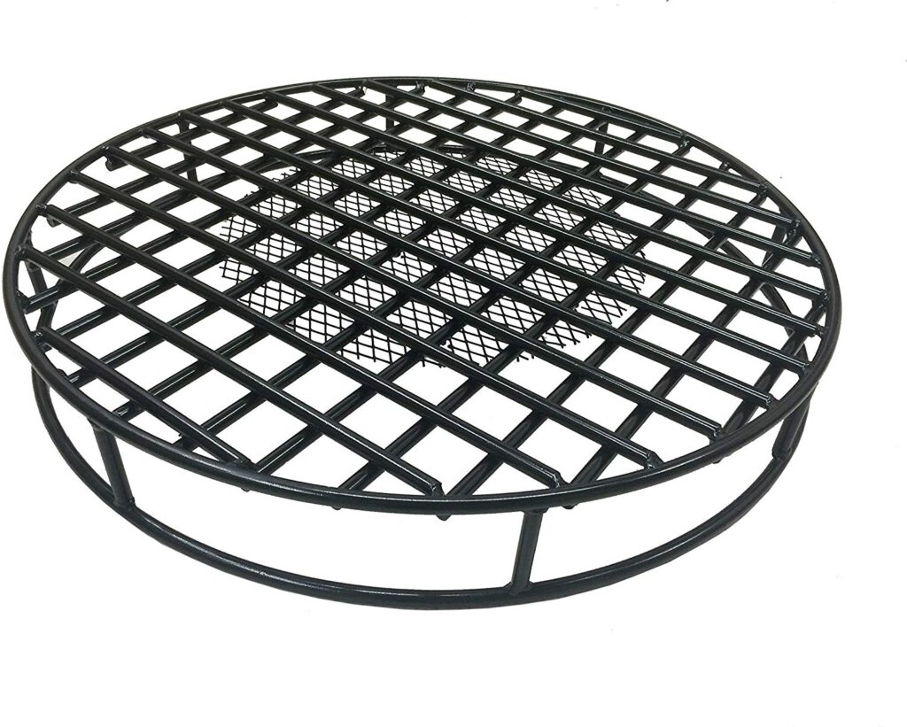 Fire Pit Grate Round Diameter Premium Heavy Duty Steel Grate With Ember Catcher For