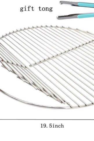 ZHOUWHJJ BBQ Stainless Steel 19.5 Inches Round Cooking Grate Cooking Grid Fit for Akorn Kamado Ceramic Grill and Other Grills
