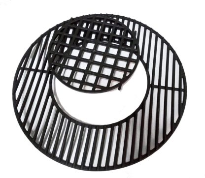 soldbbq Enameled Cast-Iron Gourmet BBQ System Grate Replacement for 22.5" Weber Charcoal Grills, for Weber 8835