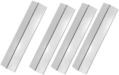 4 Pack Replacement Stainless Steel Heat Plate for Amana AM26LP, AM27LP, AM30LP-P, AM33LP-P and Surefire SF278LP, SF308LP Gas Grill Models