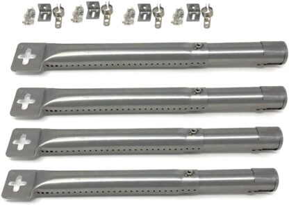 Adjustable 12" to 17-1/2" Gas Grill Stainless Burner 42204-4 Pack