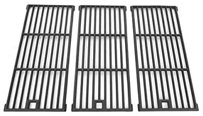 Cast Iron Cooking Grid Replacement for Amana AM27LP, AM30LP-P, Surefire SF278LP and Kenmore 148.16656010 Gas Grill Models, Set of 3