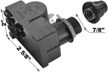 Grillkid SG06 Spark Generator Replacement for Select Gas Grill Models by Brinkmann, Charbroil, Nexgrill and Others, 6 Male Spade Connector Outlets