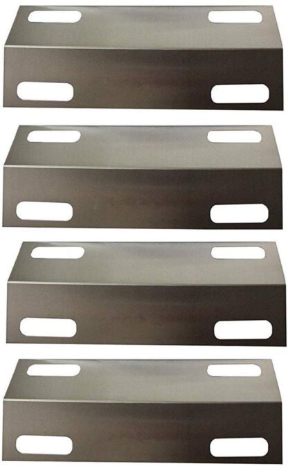 Hongso SPI351 (4-Pack) Stainless Steel Heat Plate for 4 Burner Ducane Affinity 4100 4200 4400, (15 3/8" x 6")