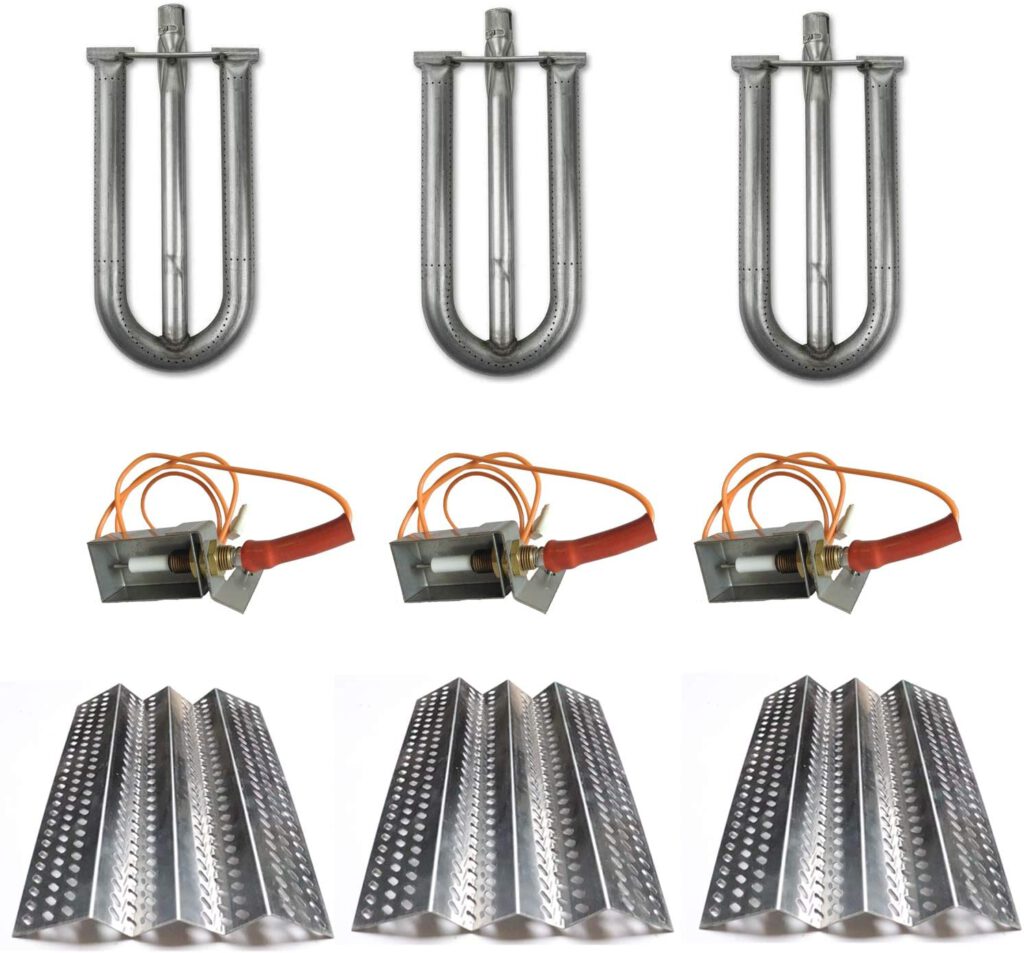 SN2461 3Pack, SA2461 3Pack Stainless Steel Heat Plate Burner and Electrode Replacement for