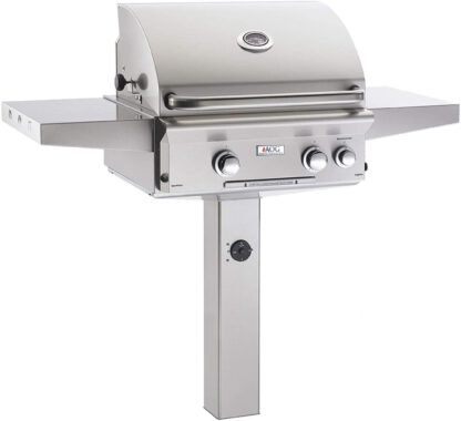 AOG American Outdoor Grill 24NGL L-Series 24 inch Natural Gas Grill On in-Ground Post Rotisserie