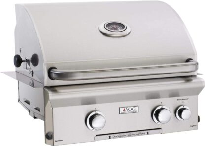 AOG American Outdoor Grill L-Series 24-Inch 2-Burner Built-in Natural Gas Grill with Rotisserie - 24NBL
