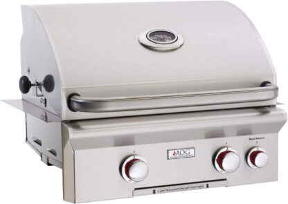 AOG American Outdoor Grill T-Series 24-Inch 2-Burner Built-in Propane Gas Grill with Rotisserie - 24PBT