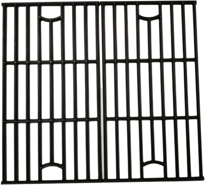 BBQ Grill Grate 17 5/8-Inch Matte Cast-Iron Cooking Grate Replacement 2-Pack for Master Forge Dyna-Glo
