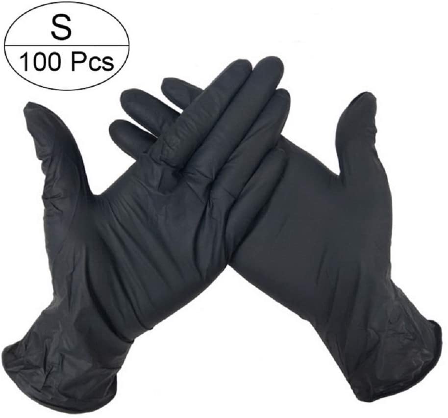 Box of 100 Nitrile Disposable Gloves, Powder Free, Latex Free, Food ...