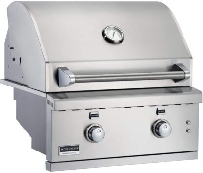 Broilmaster BSG343N 34-in Built-in Natural Gas Grill with 3 Burners, Work Lights, Rear IR Burner and LED Controls