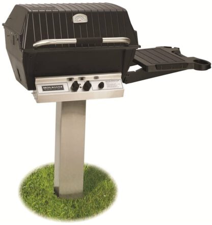 Broilmaster P3 Grill Package 6 with Stainless In-Ground Post