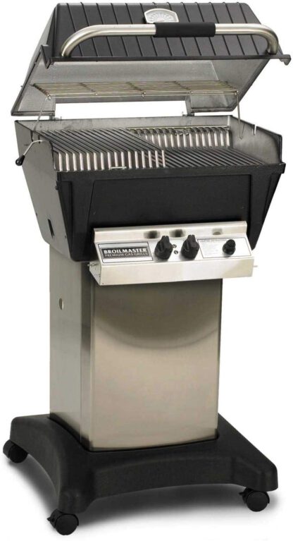 Broilmaster P4-XF Premium Propane Gas Grill On Stainless Steel Cart