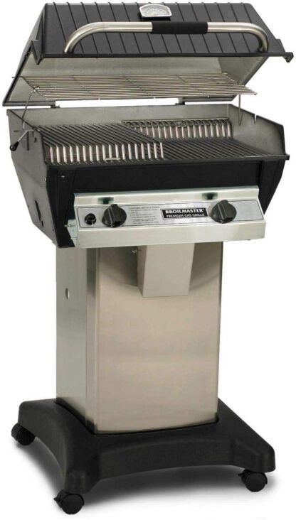 Broilmaster R3N Infrared Natural Gas Grill On Stainless Steel Cart