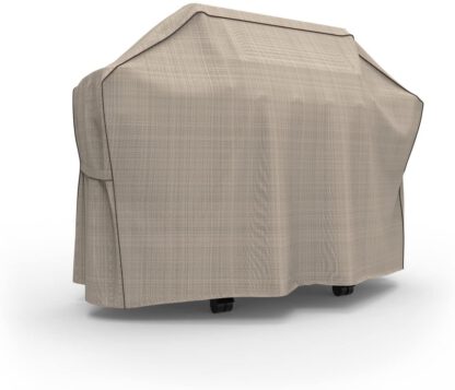 Budge P8004PM1 English Garden Heavy Duty Waterproof BBQ Grill Cover, 60" Wide, Tan Tweed