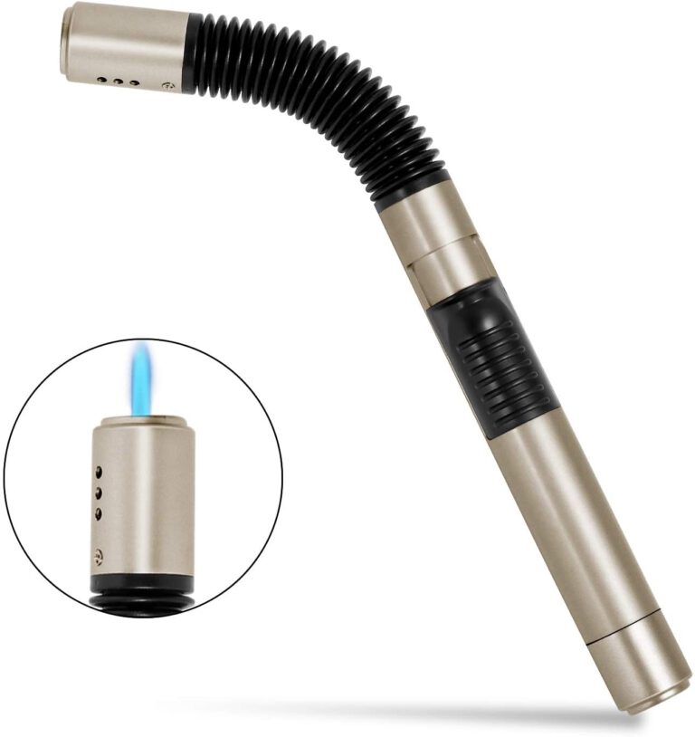 Butane Lighter Refillable Lighter Adjustable Long Lighter for BBQ
