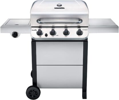 Char-Broil 463377319 Performance 4-Burner Cart Style Liquid Propane Gas Grill, Stainless Steel