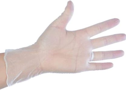 Clear Vinyl Gloves - 4 mil, Latex Free, Powder Free, Disposable, Non-Sterile, Medium, 100 Gloves in Box by tengweng
