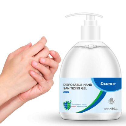 Comix Hand Sanitizer Gel 16 Fl Oz /480ml Alcohol Based, Free Foaming Hand Sanitizer, No Rinse Foam Hand Soap Gel, Kid Friendly, L902 by Comix
