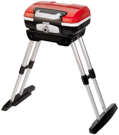 Cuisinart CGG-180 Petit Gourmet Portable Gas Grill with VersaStand, Red