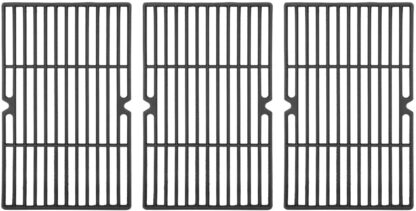 DcYourHome Cast Iron Cooking Grid Grate Replacement Parts for Uniflame GBC1059WE-C, GBC1059WB-C, 16 1/4‘’ BBQ Grill Grates Repair Part for Backyard Grill BY13-101-001-13 Gas Grill Model, 3 Pcs