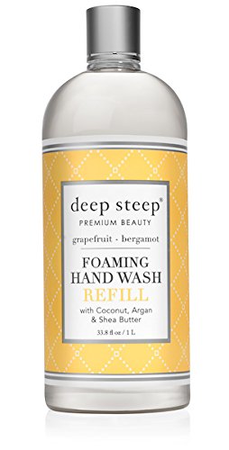 Deep Steep Foaming Hand Wash Refill, Liter (Grapefruit Bergamont)