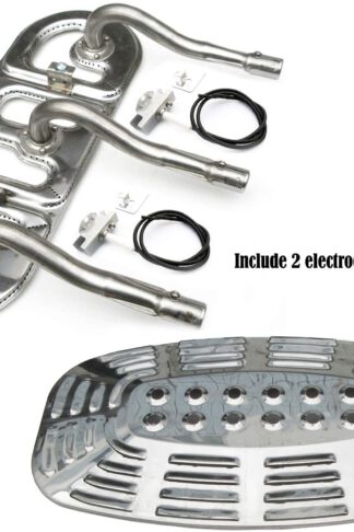Direct store Parts Kit DG214 Replacement Uniflame GBC621CR-C,GBC730E-C,GBC730W Gas Grill Repair Kit (SS Burner + Electrodes + SS Heat Plate)