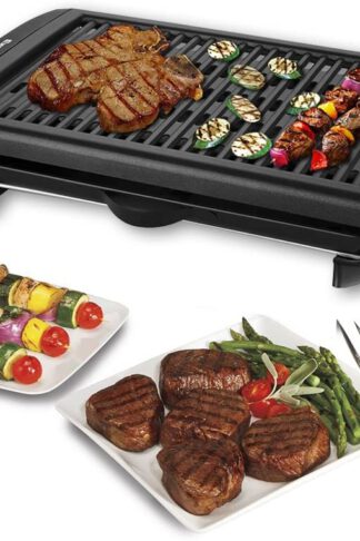 Electric Indoor Grill Portable Smokeless Kitchen Non Stick Cooking BBQ Griddle