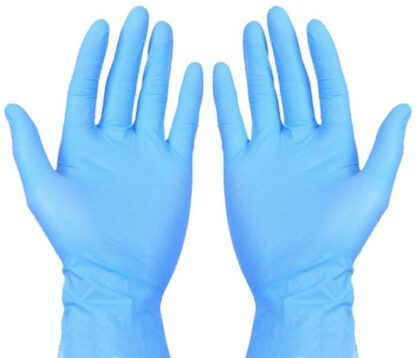 Exceart Disposable Nitrile Gloves Powder Free One Time Use Gloves Nitrile Latex Hospital Gloves Oil Proof Waterproof Hand Gloves for Healthcare Medical Food Handling and More 100pcs XL
