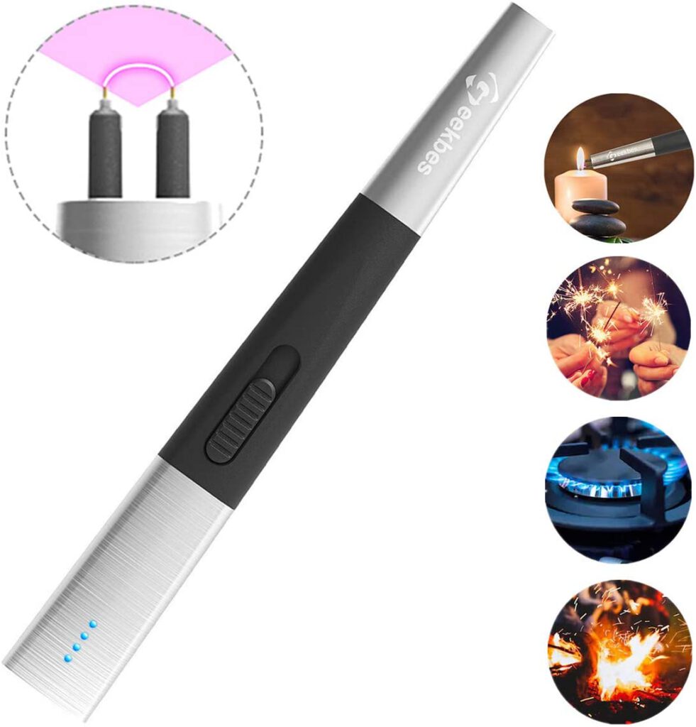 Candle Lighter Electric Arc Lighter Long USB Rechargeable Lighters