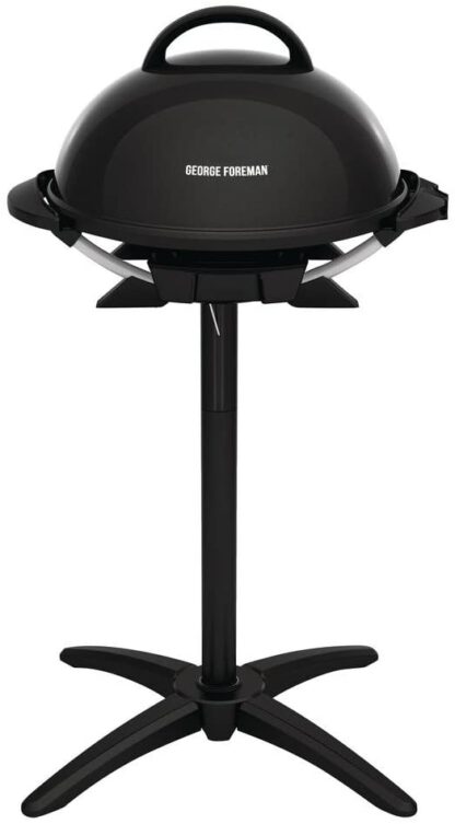 George Foreman GIO2000BK Indoor/Outdoor Electric Grill, 15-Serving, Black