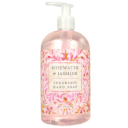 Greenwich Bay Trading Co. Luxurious Hand Soap, 16 Ounce, Rosewater & Jasmine