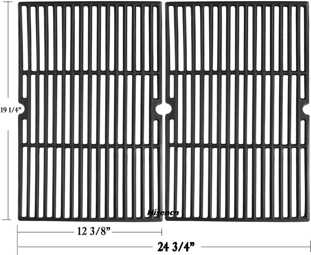 19.25 inch Cast Iron Grill Grates for Jenn Air 7200061LP, 7200336, Nexgrill Models 7200033