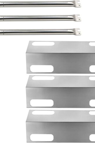 Hisencn Rebuild Kit Stainless Steel Heat Plate Tent Sheild Diffuser, Burner Pipe Tube Replacement for Ducane Affinity 3 Burner 3100, 3400 Gas Grill Models