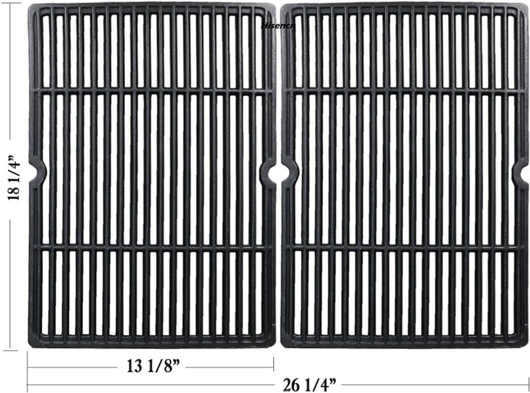 Replacement Matte Porcelain Coated Cast Iron Cooking Grid Grate Set of