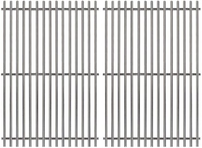 Hongso 7528 19.5 Inches #304 Stainless Steel Cooking Grill Grates Replacement for Weber Genesis E and S Series 300 E310 E320 S310 S320 Gas Grills, 2-Pack SCG528