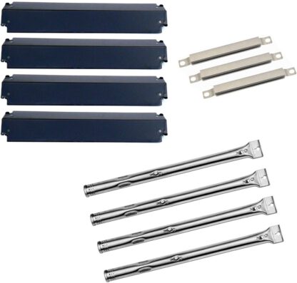 Hongso Charbroil 463247310, 463257010 Replacement KIT Burner,Crossover Tubes, Heat Shield-4pk (SBD731-PPC321-SBE592)