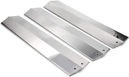Hongso SPE051 (3-pack) Stainless Steel Heat Plates, Heat Shield, Heat Tent, Burner Cover Replacement for Chargriller 3001, 3008, 3030, 4000, 4208, 5050, 5072, 5252, 5650 Gas Grill (18 15/16" x 3 7/8")
