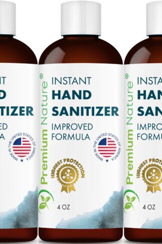 Instant Hand Sanitize Gel - 3 Pack Value Size Advanced Natural Hand Sanitize Cleaner Portable Aloe Vera Moisturizer Packaging May Vary
